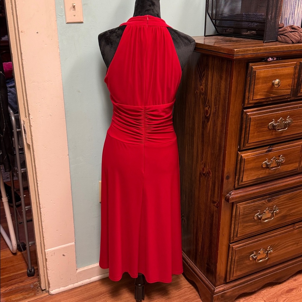 Coldwater Creek Vibrant Red Midi Dress - Picture 2 of 5